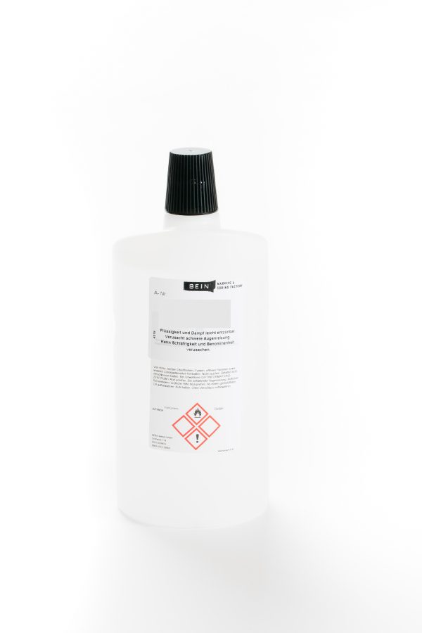 Ethanol Reiniger in der 1 Liter Flasche zur Verwendung mit Ethanol Tinten.